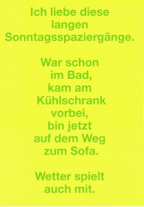 Sonntagsspaziergänge